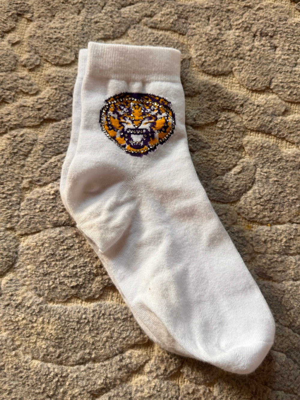 Queen of Sparkles LSU Socks